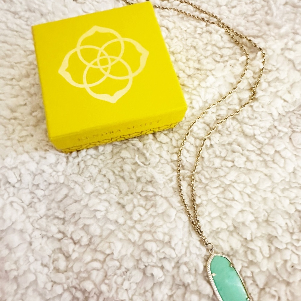 Kendra Scott Rayne Necklace Turquoise - Picture 7 of 9
